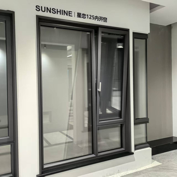 Star Love 125 Aluminum Alloy Inswing Casement Window with Security Stainless Steel Mesh