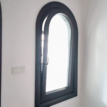 Aluminum Clad Wood Arched Top Window for House And Villa Hotell