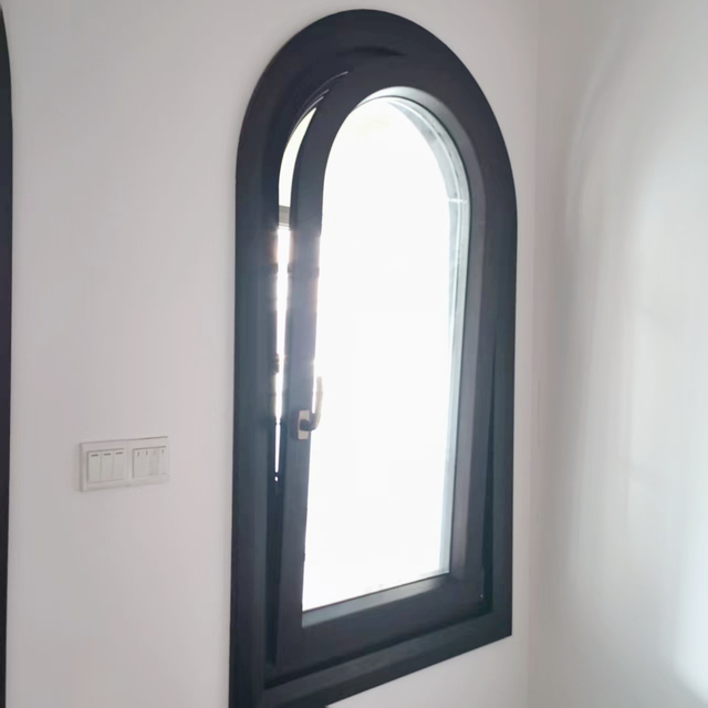 Aluminum Clad Wood Arched Top Window for House And Villa Hotell