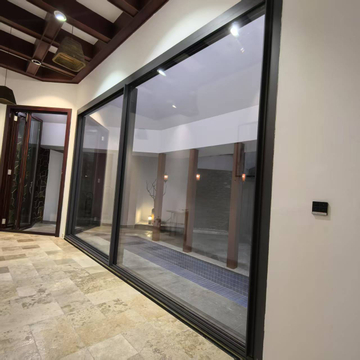 Aluminium Double Tempered Glass Sliding Doors High Quality Energy Efficient Sliding Door