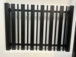 black aluminium railing 