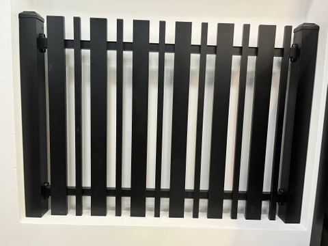 black aluminium railing 