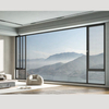 Hurricane Impact Thermal Break Double Glazed Glass Tilt And Turn Window And Door Aluminium Casement Windows Design