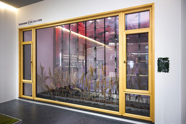 Aluminum Clad Wood Window with Cypress Wood and Aluminum
