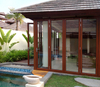 Modern Interior Bi-fold Barn Door with Glass