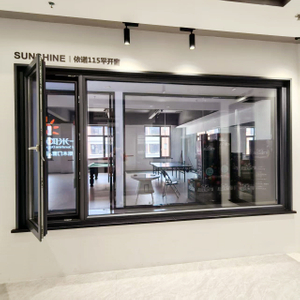  1.8mm Thermal Break Rotate Casement Window with 5mm Tempered Glass-Eno 115 