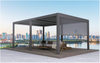 Hot Selling Product Garden Gazebos Bioclimatic Motorized Various Size Aluminum Pergola Outdoorgazebo Moden Louvered Pergola