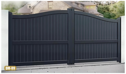 Automatic Driveway Folding Curve Corner Gate of Aluminium Alloy
