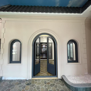 Aluminium Arch Doors High Quality New Design Aluminium Framed Doors for Villa