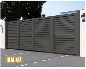  Aluminium Gates with Remote Control Automatic Driveway Folding Curve Corner Gate