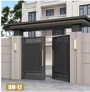 Automatic Driveway Folding Curve Corner Gate of Aluminium Alloy