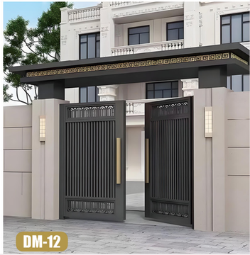 Automatic Driveway Folding Curve Corner Gate of Aluminium Alloy
