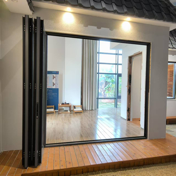 Slide glass folding door for house and villa exterior use 