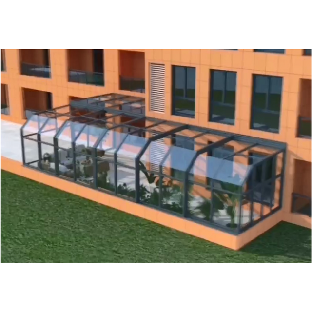 Top Selling Pool Enclosures Retractable Swimming Pool Cover Outdoor Sunroom Pool Cover Roof Canopy