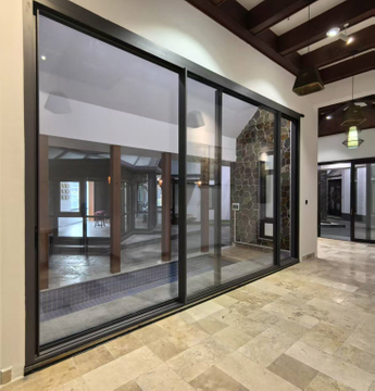 Customization Barn Door Track Heavy Duty Double Track Bypass Sliding Bifold Barn Double Door Aluminium Door