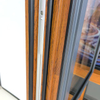 Modern Design Sliding Wooden French Doors Timber Clad Aluminum Wooden Double Glaze Sliding Exterior Glass Doors for Patio