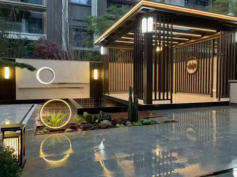 Contemporary Red Design Wedding Hotel Staircase Banquet Villa Indoor Paper Chandelier Led Pendant Light