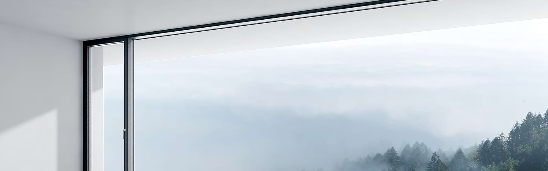 Premium sliding window with mountain view