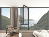 Hurricane Impact Thermal Break Double Glazed Glass Tilt And Turn Window And Door Aluminium Casement Windows Design