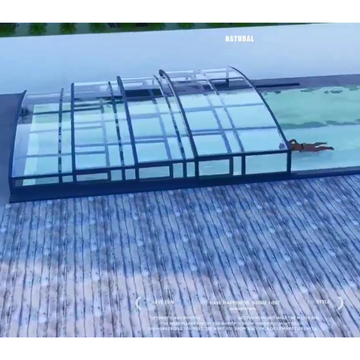 Top Selling Pool Enclosures Retractable Swimming Pool Cover Outdoor Sunroom Pool Cover Roof Canopy
