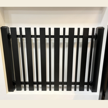 black aluminium railing 