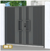 Automatic Driveway Folding Curve Corner Gate of Aluminium Alloy