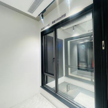 Thermal Break Aluminum Double Glazed Tempered Glass Windows Casement Window Corner Sample