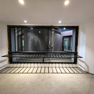 Double Tempered Glazed Custom Made Aluminum Glass Sliding Windows