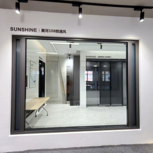 Galaxy 108 Series Aluminum Alloy Micro Ventilation Window with Security Mesh