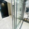 8mm Single Tempered Glass Sliding Door for Living Room with Aluminum Slim Frame