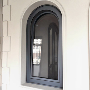 Aluminum Clad Wood Arched Top Window for House And Villa Hotell