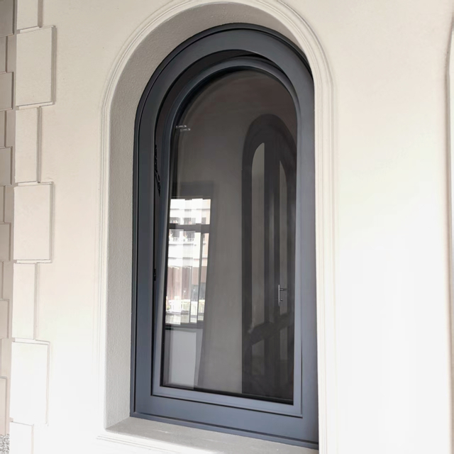 Aluminum Clad Wood Arched Top Window for House And Villa Hotell
