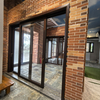 Chinese Antique Style Sliding Door Hidden Track Mirror Surface Wooden Sliding Doors