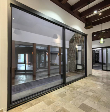 High End Aluminium 162 Smart Panoramic Sliding Door with Remote Control for House and Villa