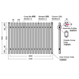 aluminium alloy railing of good quality low price long service life