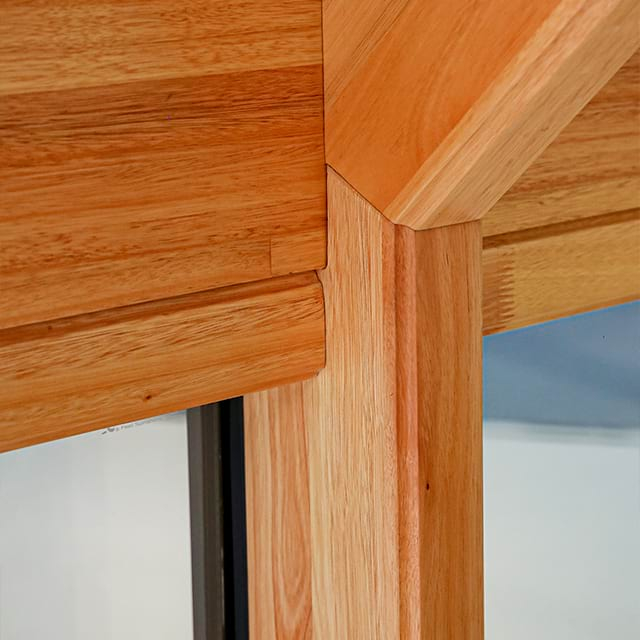 Wooden interior frame joint construction