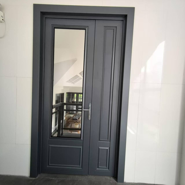 Aluminium Alloy Glass Entry Door for Villa and Apartment