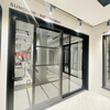 Aluminum Alloy Frame Sliding Pull Glass Door Handle with 0.8/0.6 Stainless Steel 