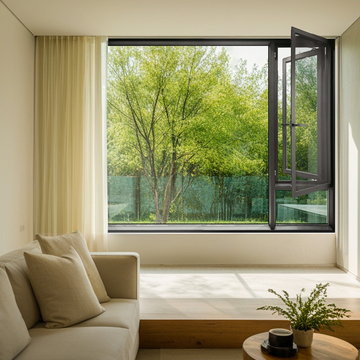 Aluminium Clad Wood Indoors Casement Window for Exterior Door