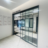 8mm Single Tempered Glass Sliding Door for Living Room with Aluminum Slim Frame