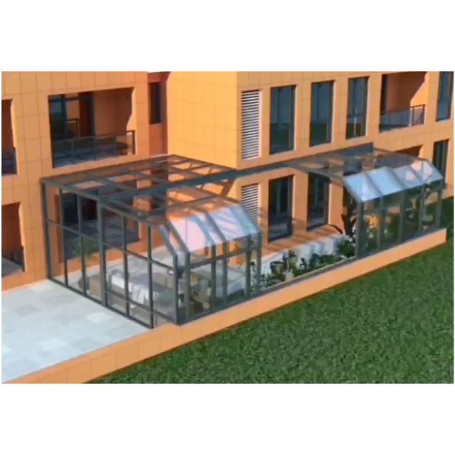 Top Selling Pool Enclosures Retractable Swimming Pool Cover Outdoor Sunroom Pool Cover Roof Canopy