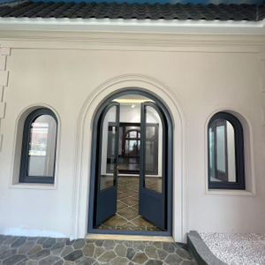 Sunshine Custom-size Aluminium Clad Solid Wood Window for Exterior Use with Great Heat Insulating Effect