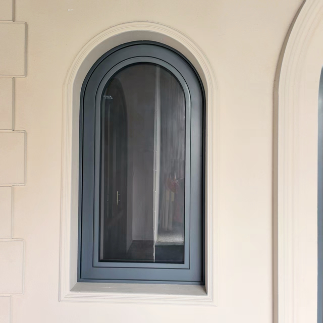 Aluminum Clad Wood Arched Top Window for House And Villa Hotell