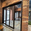 Chinese Antique Style Sliding Door Hidden Track Mirror Surface Wooden Sliding Doors