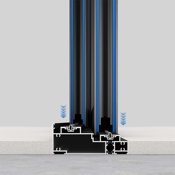 aluminum heavy duty sliding door with stainless steel mesh