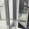 Thermal Break Aluminum Double Glazed Tempered Glass Windows Casement Window Corner Sample