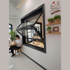 Aluminum Alloy Frame Glass Folding Window for Cafe Restaurant Cupcake Shop