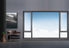 Aluminum Profile Casement Window with Tinted Glass Galaxy 108