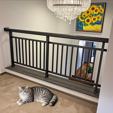 Customized Matt Gray Ultra Clear Tempered Glass Railing Frameless Glass Balcony Balustrade