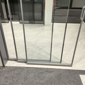8mm Single Tempered Glass Sliding Door for Living Room with Aluminum Slim Frame
